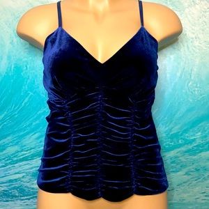 Torrid Ruched Velvet Cami Top - Size 2